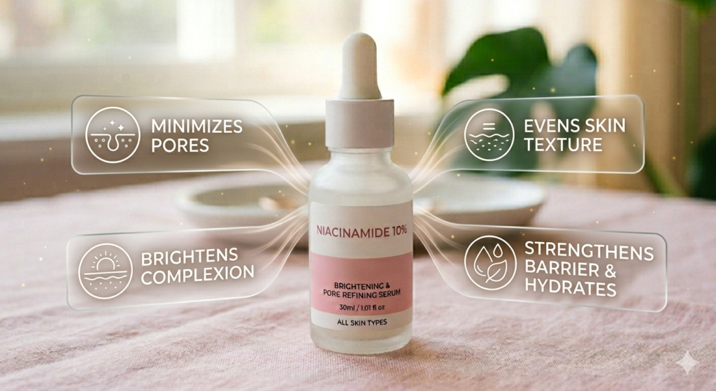 benefit in one serum of bottle